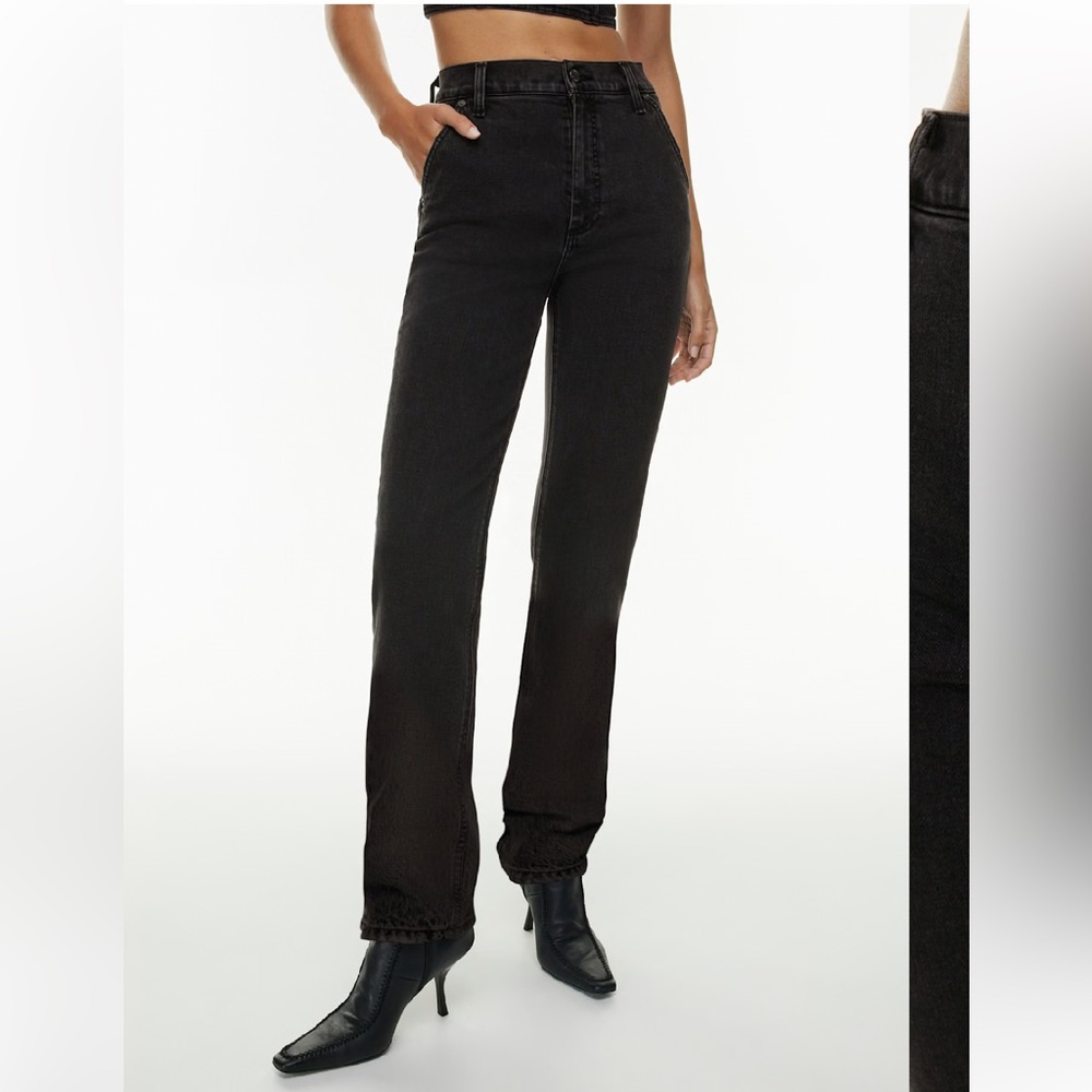 ARITZIA Denim Forum arlo high rise trouser straight size 26